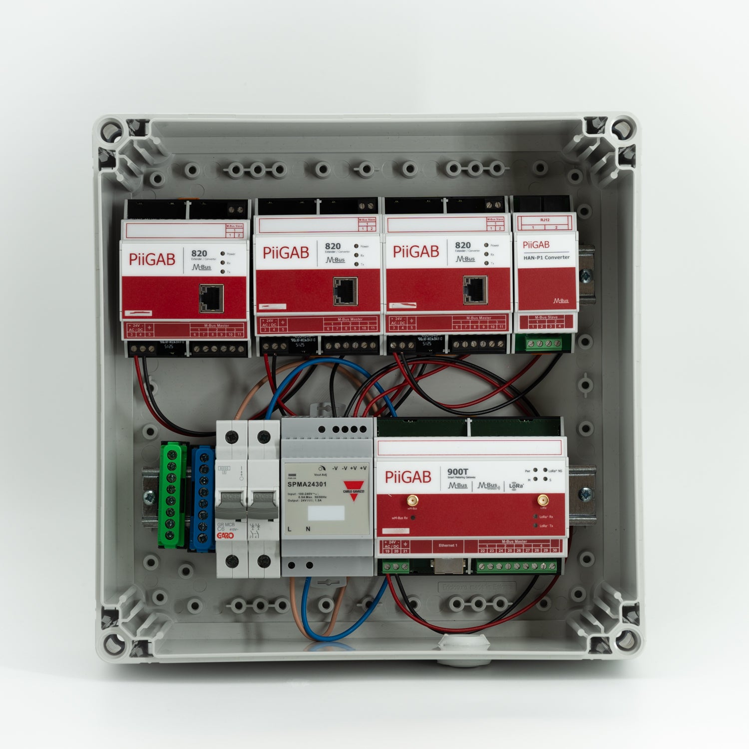 Kapsling med 24V-transformer og afbryder, 300x300, IP65