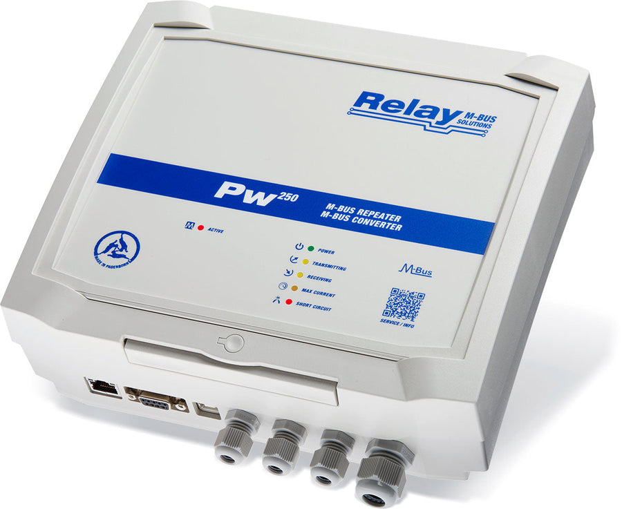 M-Bus-konverter til 250 enheder med RS232C, RS485, USB, Ethernet